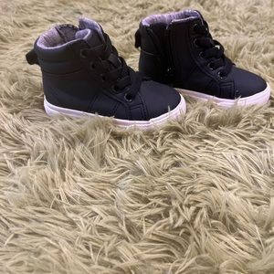 Never worn Cat & Jack toddler size 5 zip up high tops